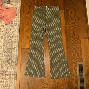 Aerie Olive Patterned Lounge Pants